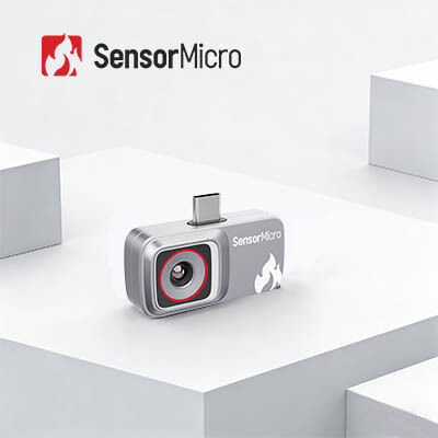 Smartphone-verbundene ungekühlte 256×192/12μm Wärmebildkamera für elektrische Hotspots und mobile Anwendungen